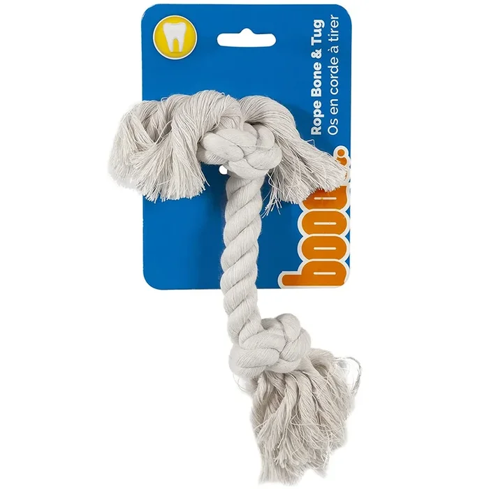 2 Knot White Tug Rope Bone – Small (5 inch)