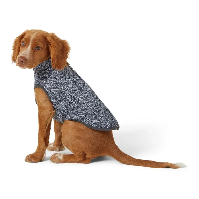 3 Peaks 3M Thinsulate Bomber Dog Coat Black Marl