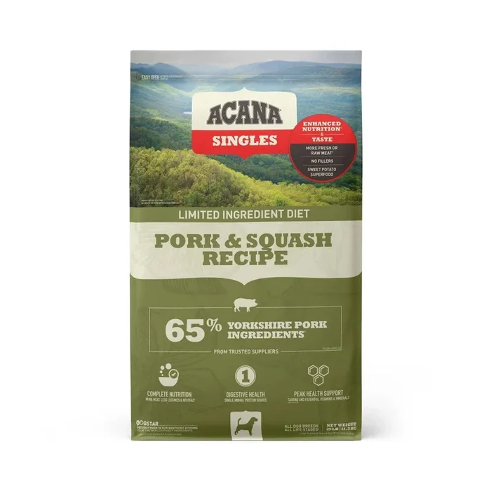 Acana – Singles Pork & Squash Dry Dog Food