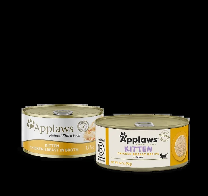Alimento húmedo para gatos Applaws Kitten Pollo en caldo de 2.47 oz