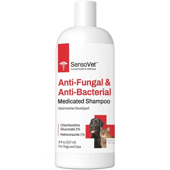Anti-Fungal & Anti-Bacterial Shampoo for Dogs & Cats – 8oz