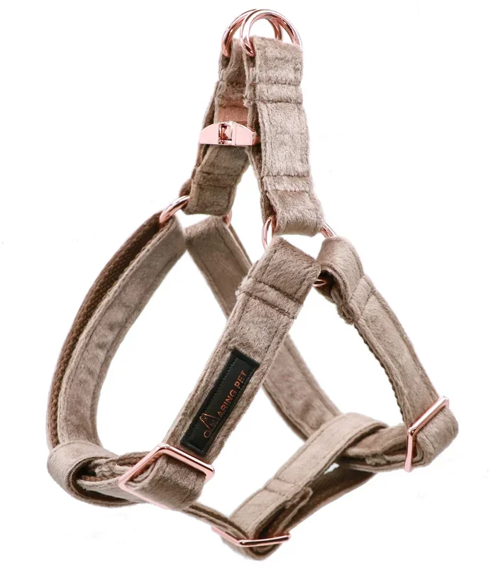 ARING PET Velvet No Pull Dog Halter Harness – Adjustable Heavy Duty for Small to Large Dogs