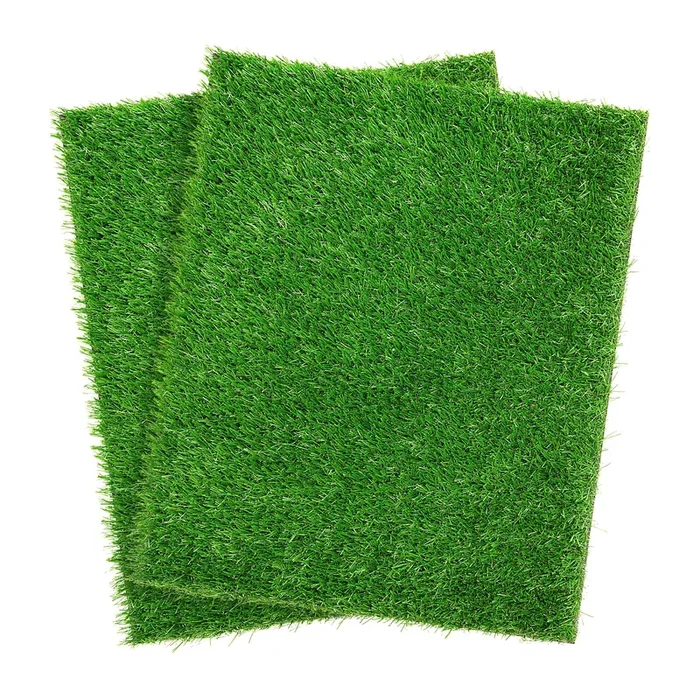 Artificial Dog Grass Pee Pad 23”X23” 2 Pack, Washable Indoor Potty Training Replacement Turf For Puppy, Reusable Realistic Fak