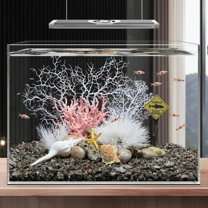 Awxzom Fish Tank Decorations – Coral & Plant Set (Tank Not Included)