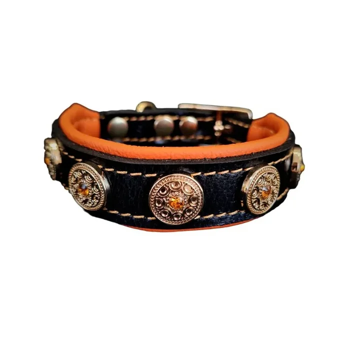 Bestia The “Bijou” Orange Collar for Puppies