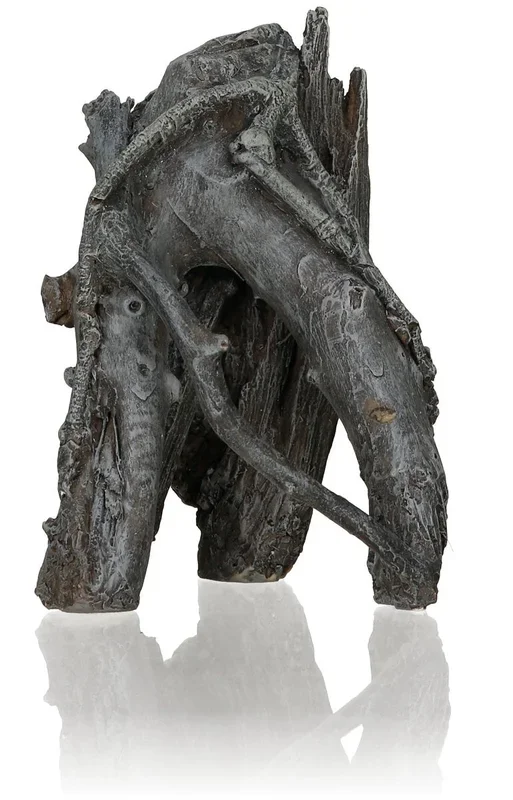 Biorb Small Amazonas Root Sculpture, Ceramic Resin Centerpiece For Freshwater And Marine Aquariums, Gray