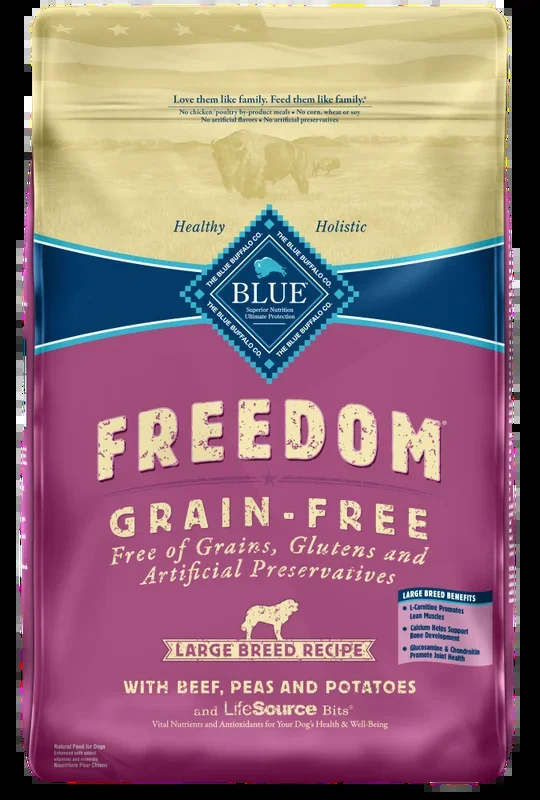 Blue Buffalo Freedom Large Breed Adult Beef Recipe Dry Dog Food