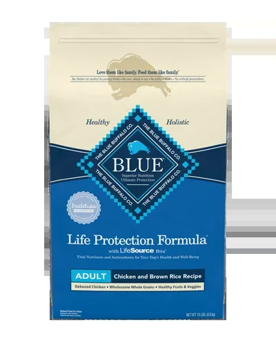 Blue Buffalo Life Protection Formula Chicken and Brown Rice Recipe – 15 lb.