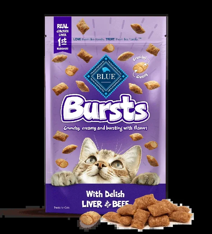 BLUE™ Bursts Delish Liver and Beef Cat Treats