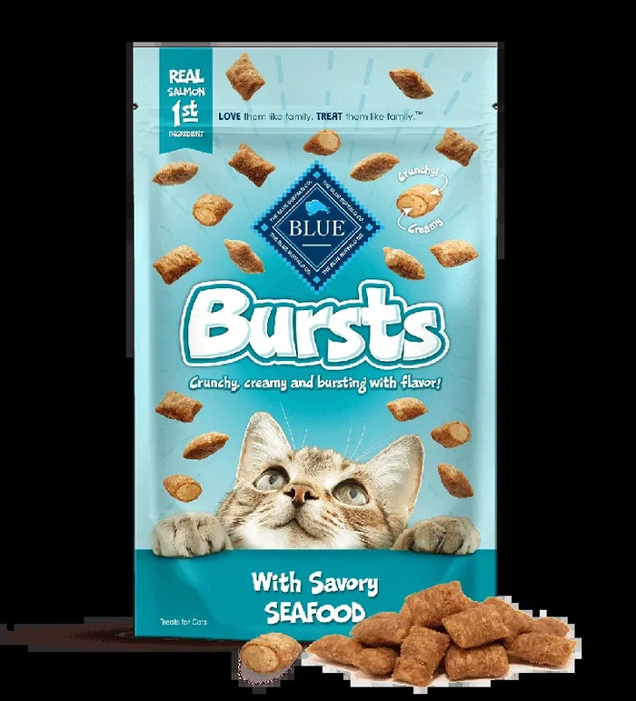 BLUE™ Bursts Savory Seafood Cat Treats