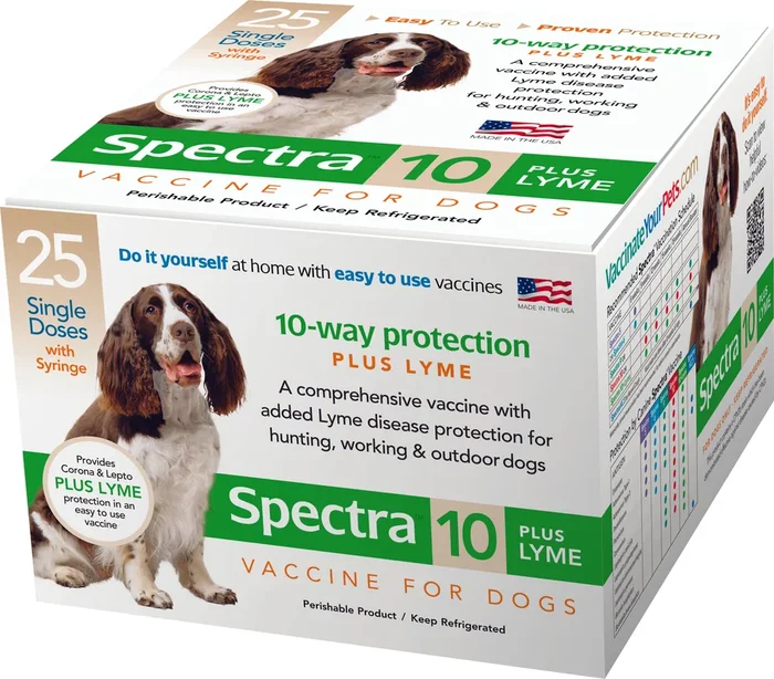 Canine Spectra 10 Plus Lyme Vaccine W/Syringe