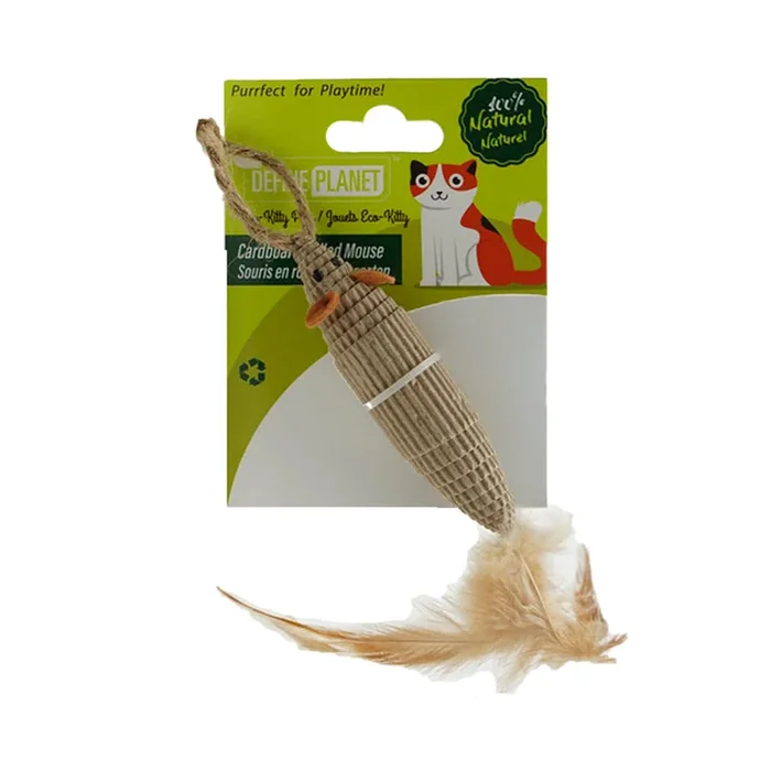 Cat Toy – Cardboard Rolled Mouse
