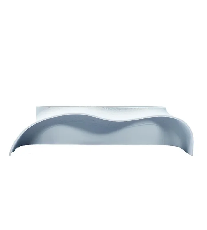 Chatelet Reefshape – Abstract Aquarium Viewing Tunnel | Wavy Design Fish And Shrimp Hideout | Under-Substrate Tunnel | Made In Usa (White)