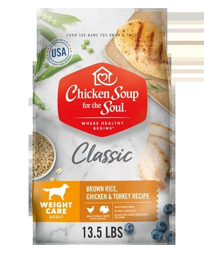 Chicken Soup Weight Care Chicken, Turkey and Brown Rice – 13.5 lb Dry Dog Food