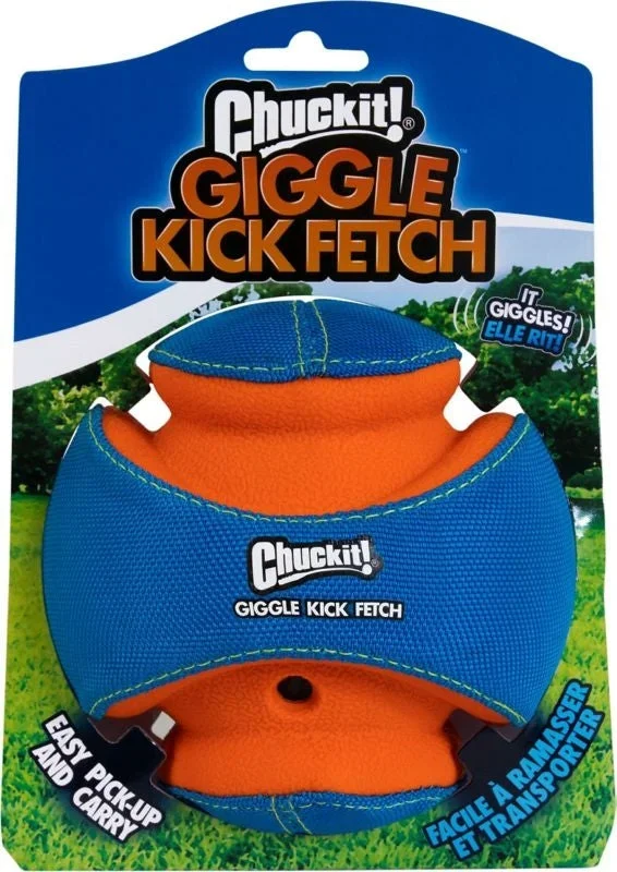 Chuckit Giggle Kick Fetch Dog Toy Sm Blue