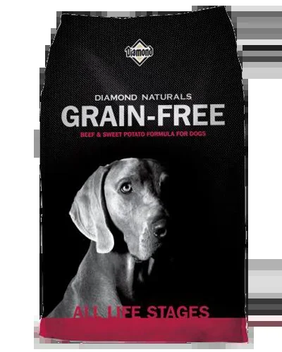 Diamond Naturals Grain Free All Life Stages Pasture Raised Beef & Sweet Potato – 14 lbs.