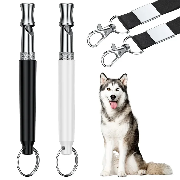 Dizu Dog Whistle, Dog Training Whistle With Lanyard, 2 Pcs Adjustable Ultrasonic Silent Dog Recall Whistles, Professional Dog Wh