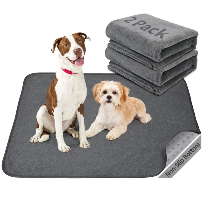 Dog Pee Pad Washable-Extra Large Instant Absorb Training Pads Non-Slip Pet Playpen Mat Waterproof Reusable Floor Mat For Puppy/S