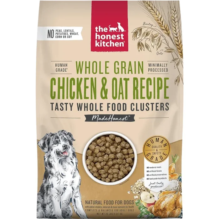 Dry Dog Food – WHOLE FOOD CLUSTERS – Whole Grain Chicken & Oat Recipe