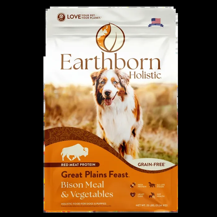 Earthborn Holistic Grain Free Dry Dog Food – Great Plains Feast – 4lb Bag