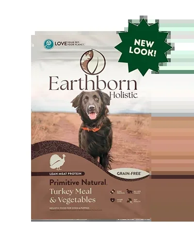 Earthborn Holistic Grain Free Primitive Natural Formula with Turkey Meal – 4 lb.
