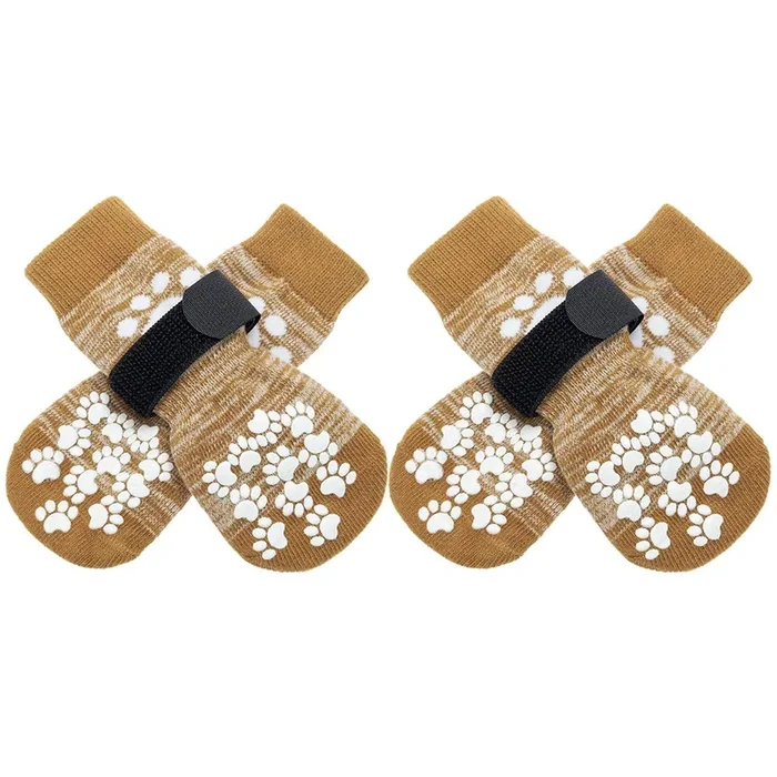 Expawlorer Anti-Slip Dog Socks,Dog Boots&Paw Protectors To Prevent Licking,Dog Shoes For Hot/Cold Pavement, Double Sides Non-Ski