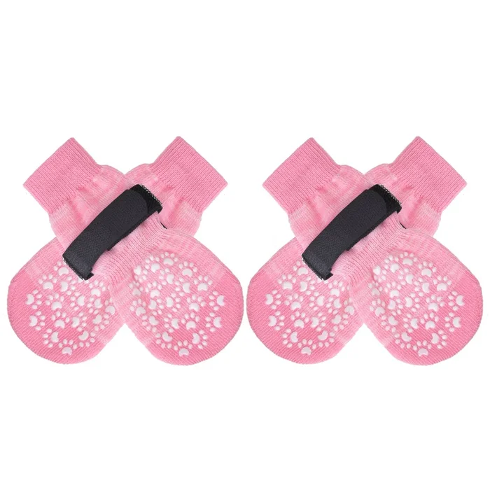 Expawlorer Anti Slip Dog Socks To Prevent Licking Paws, Dog Shoes For Hot Pavement, Dog Booties For Small Medium Large Senior Dogs, Traction Control Dog Boots & Paw Protectors For Hardwood Floors