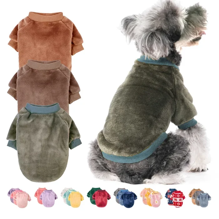 Fabricastle Dog Sweater, 3-Pack Dog & Cat Clothes, Soft And Warm Pet Jackets Xxs For Small Dogs Boy & Cats, Winter Pet Apparel C