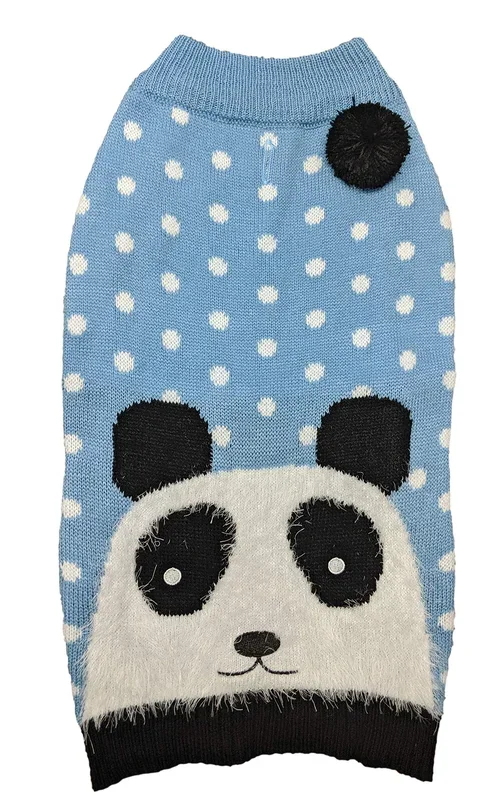 Fashion Pet /Panda Sweater/Dog Sweater/Blue/Extra Extra Small