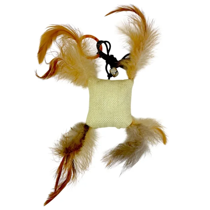 Feather Teaser Cat Toy, 8-in