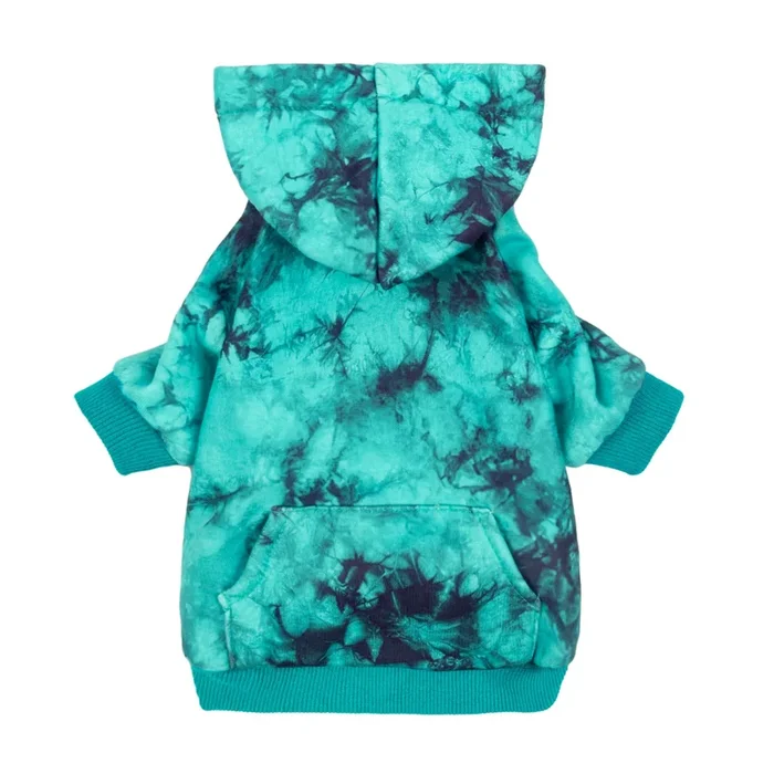 Fitwarm Fleece Dog Hoodie, Tie Dye Dog Winter Clothes For Small Dogs Girl Boy, Lightweight Pet Hoodie, Doggy Sweatshirt With Hoo