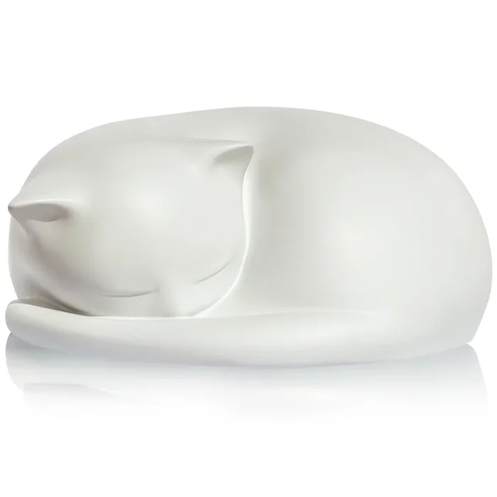 Fufyukey Cat Urn, Cat Urns For Ashes, Pet Urns For Cats, Sleeping Resin Cremation Cats Box For Ash, Pet Memorial Keepsake Funera