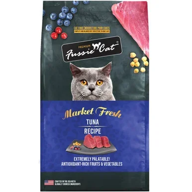 Fussie Cat Market Fresh Tuna Recipe Premium Dry Cat Food
