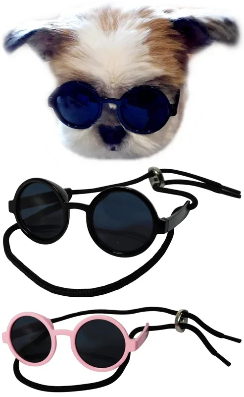 G016 Dog Cat Pet Heart Sunglasses Glasses For Small Breed Up To 15Lbs (Heart Pink-Pink Mirror)