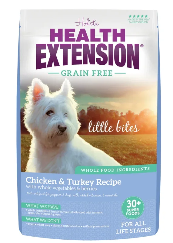 Health Extension All Life Stages Grain Free Little Bites Chicken and Turkey Dog Food
