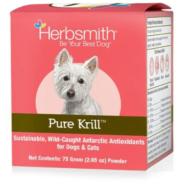 Herbsmith Pure Krill Health Supplement for Dogs & Cats 75g