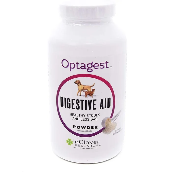 inClover Optagest Prebiotics & Enzymes Supplement for Dogs & Cats – 300gm Powder