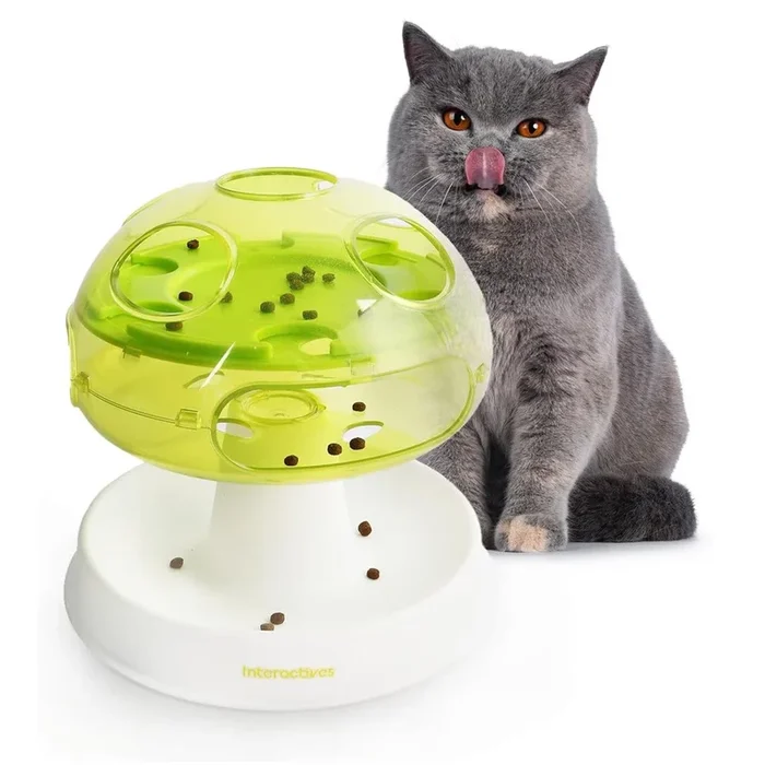 Interactives -Mushroom cat puzzle toy for Enrichmentni