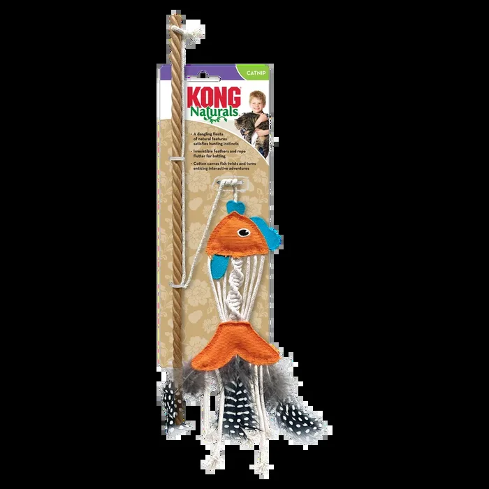 KONG Naturals Fish Teaser Cat Toy