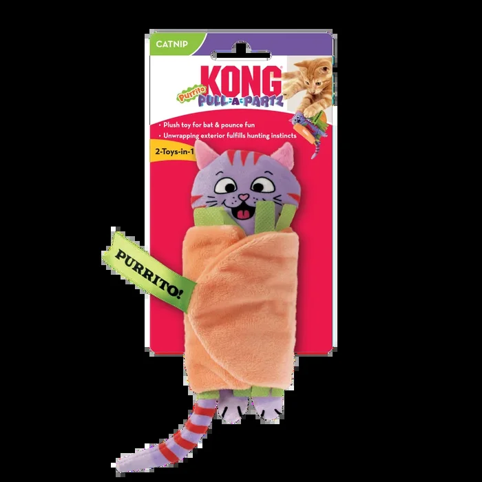 KONG Pull-A-Partz Purrito Cat Toys
