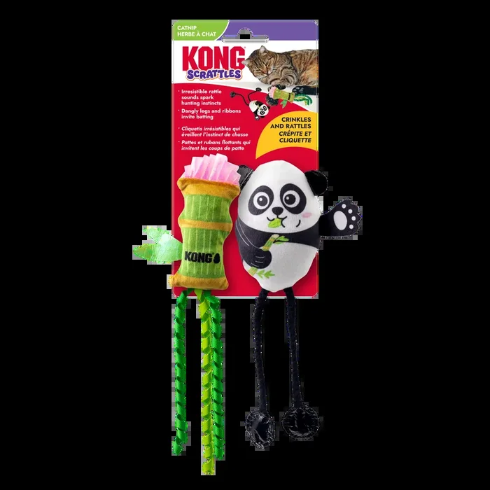 KONG Scrattles Panda 2 Pack Cat Toy