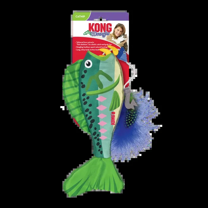 KONG Wrangler Angler Fish Cat Toy