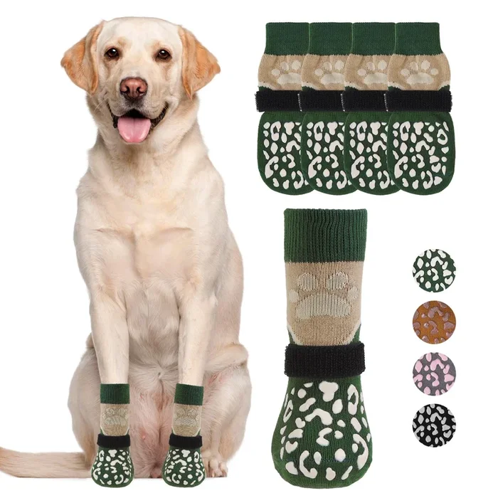 KOOLTAIL Dog Socks for Hot/Cold Pavement to Prevent Licking Paws Scratching,Anti Slip Dog Boots&Paw Protector for Hardwood Floor