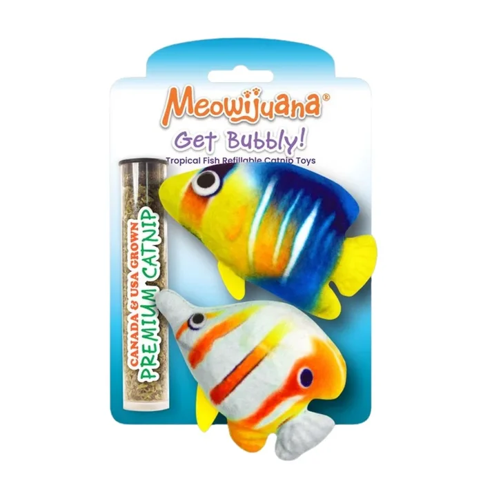 Meowijuana Get Bubbly Refillable Tropical Fish 2 Pack