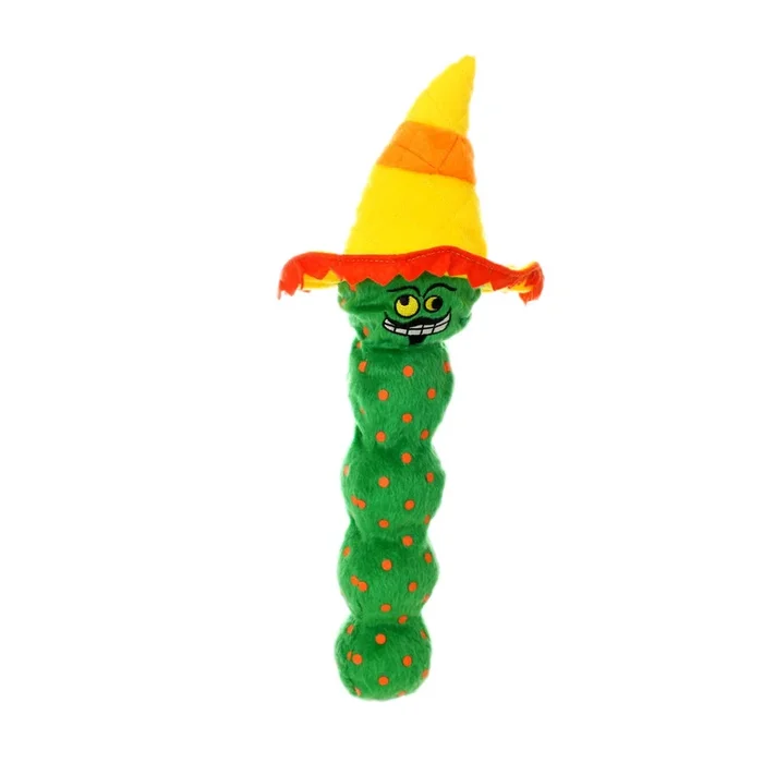 Mighty Tequila Worm – Green, Squeaky Dog Toy, No Stuffing