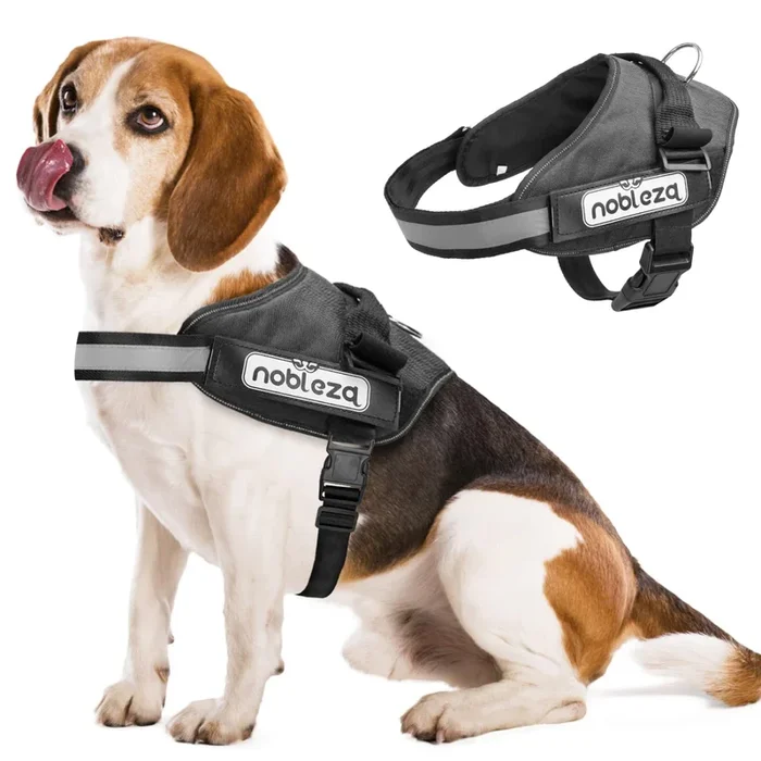 Nobleza Dog Vest Harness, Reflective No Pull Dog Harness with Handle and Soft Padding, Adjustable Easy On Grip Harness for Dogs