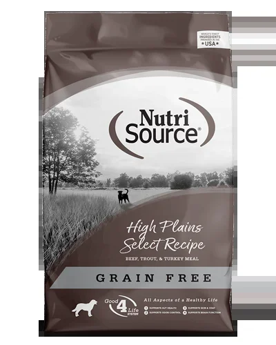Nutrisource Grain Free High Plains Select with Beef – 4 lbs.
