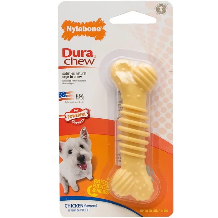 Nylabone Dura Chew Textured Bone – Regular