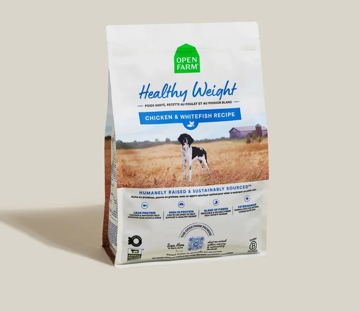 Open Farm Healthy Weight Dry Dog Food – Chicken & Whitefish – 4lb Bag