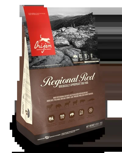 Orijen Grain Free Regional Red Formula with Angus Beef and Wild Boar – 4.5 lbs.